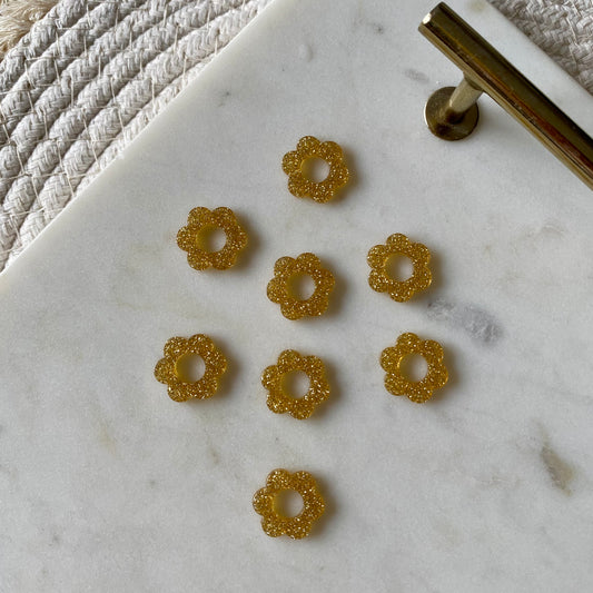 Pampilles Pivoine - Pailleté doré