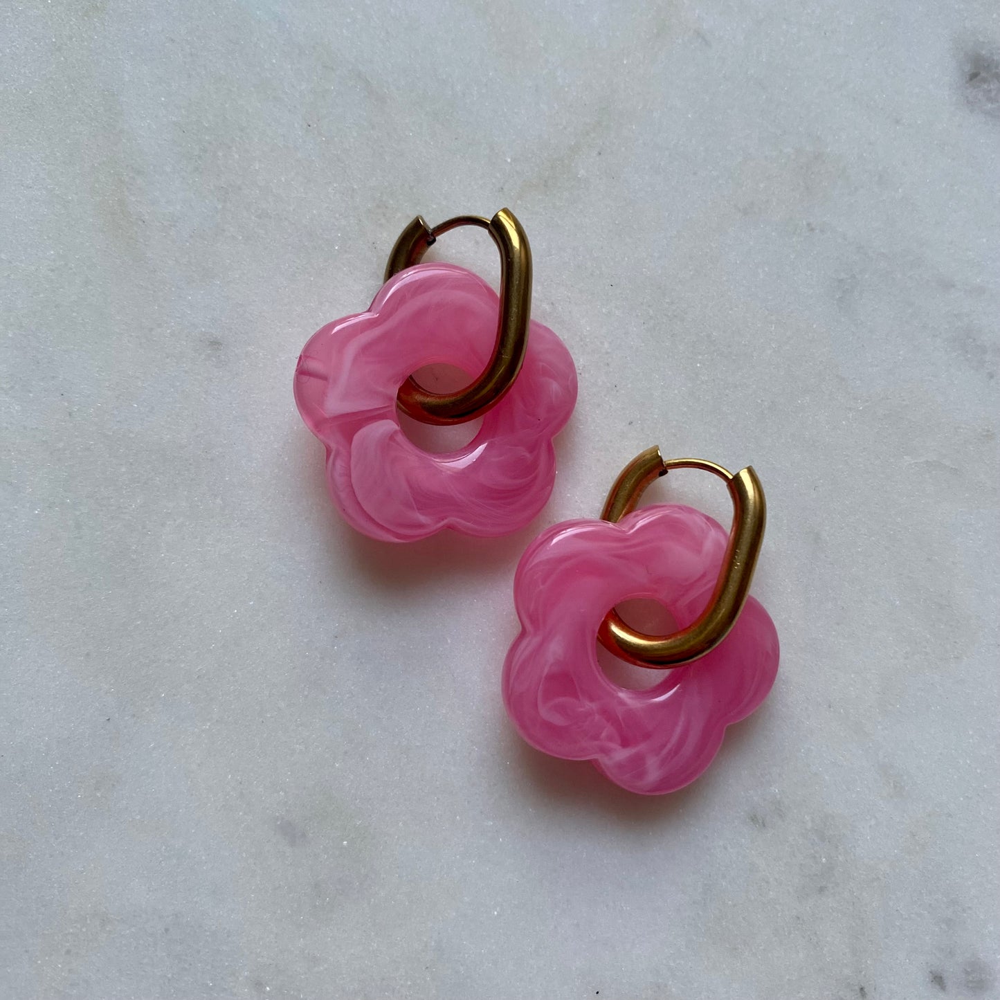 Boucles d’oreilles Rosa - Barbe à papa