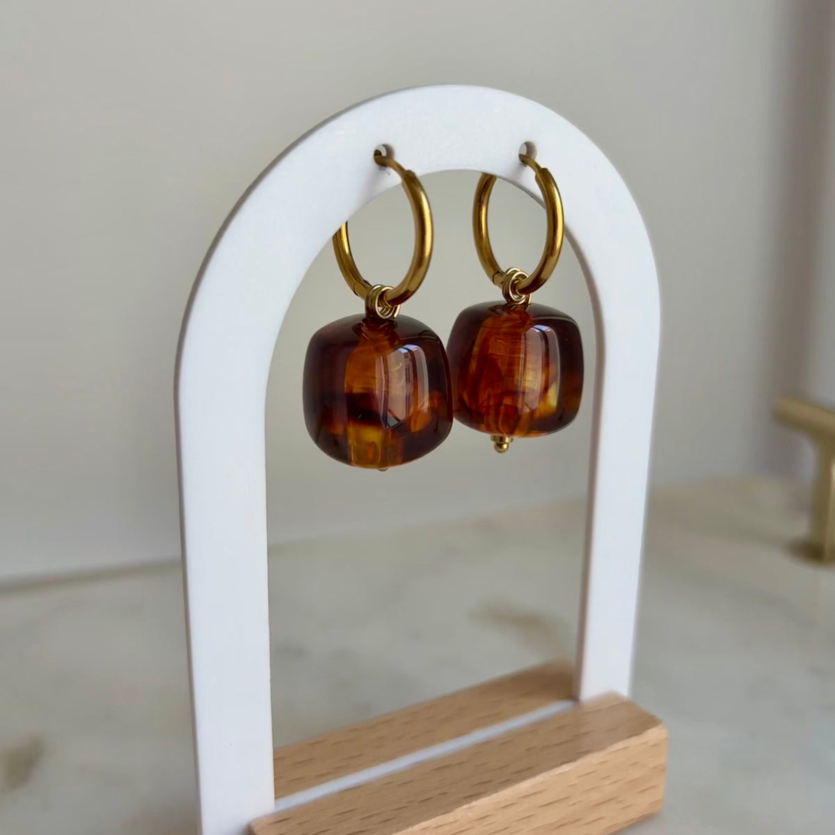 Boucles d’oreilles Pia - Ambre