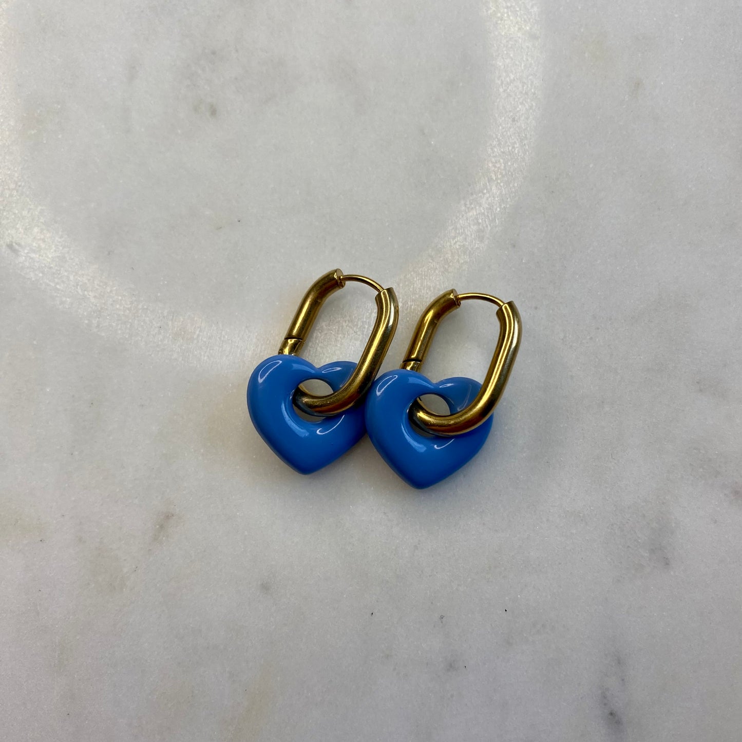Boucles d’oreilles Coeur - Bleu