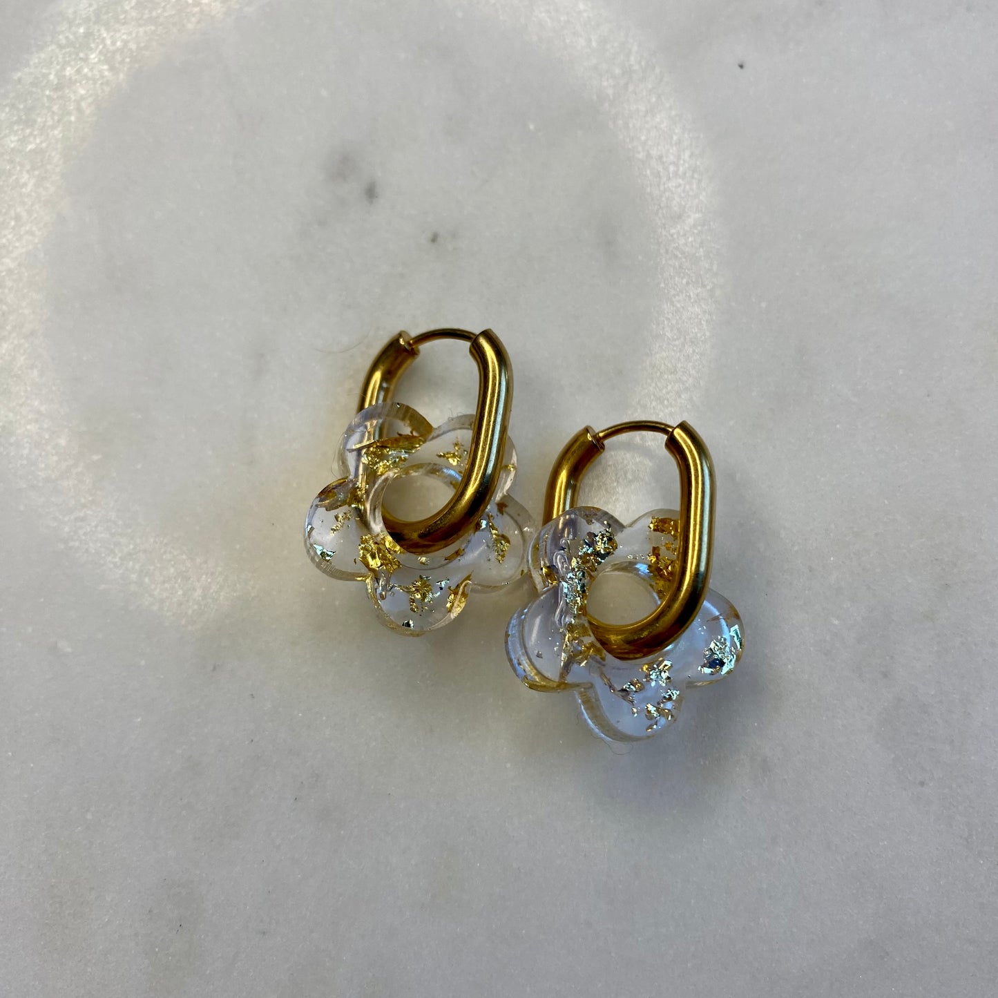 Boucles d’oreilles Camélia - Or