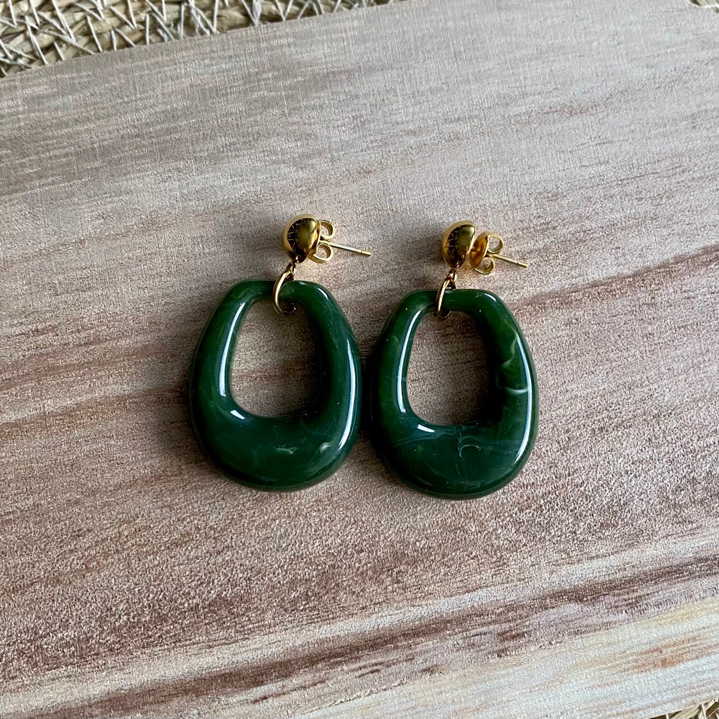 Boucles d’oreilles Sofia - Kaki