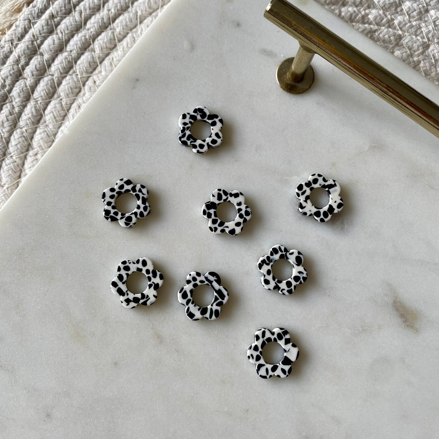 Pampilles Pivoine - Tacheté noir et blanc