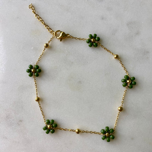 Bracelet Marguerite - Kaki