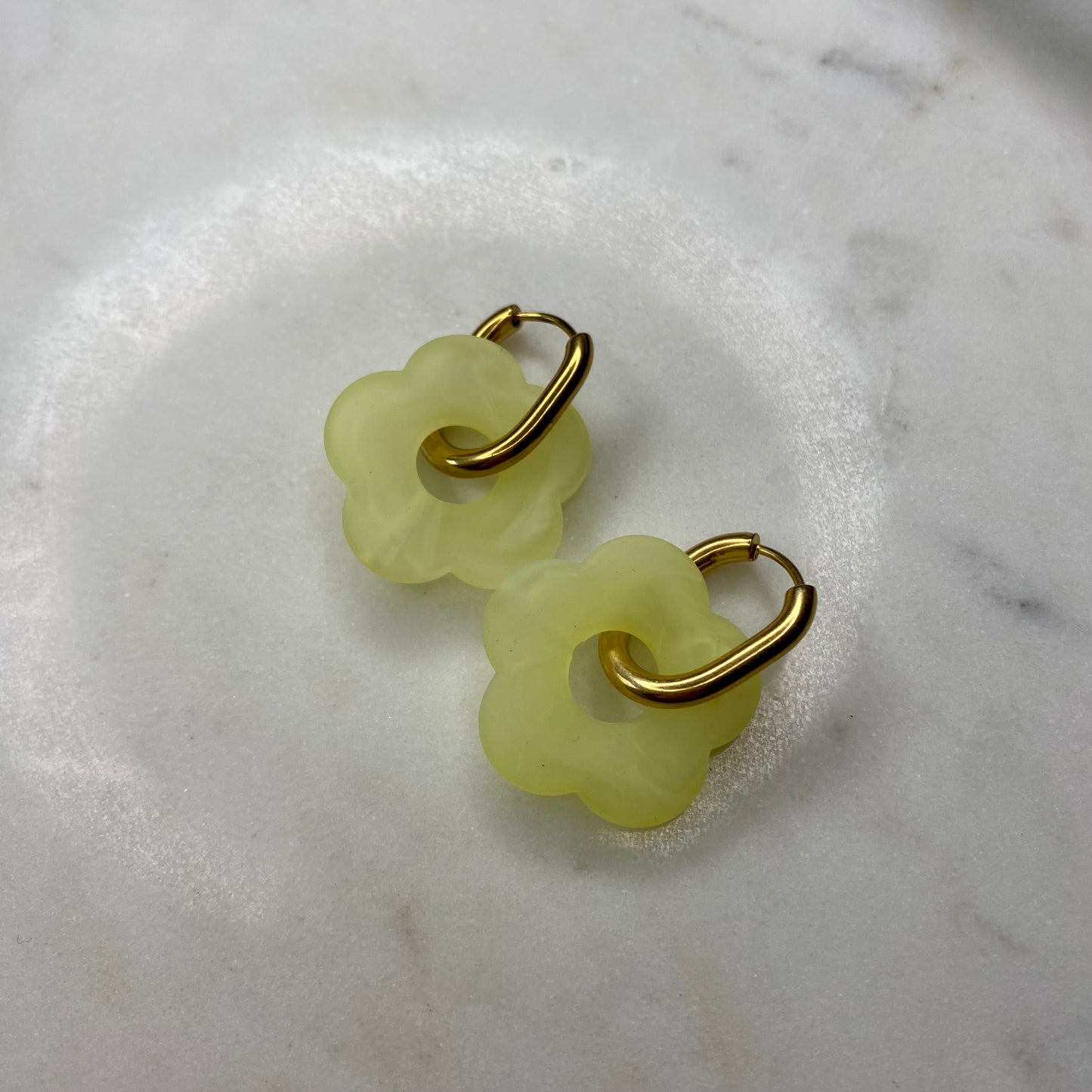 Boucles d’oreilles Rosa Pastel - Jaune