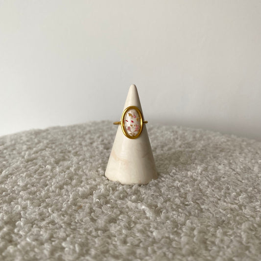 Bague florale - Rose