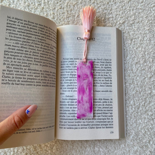 Marque page (mini) - Marbre violet