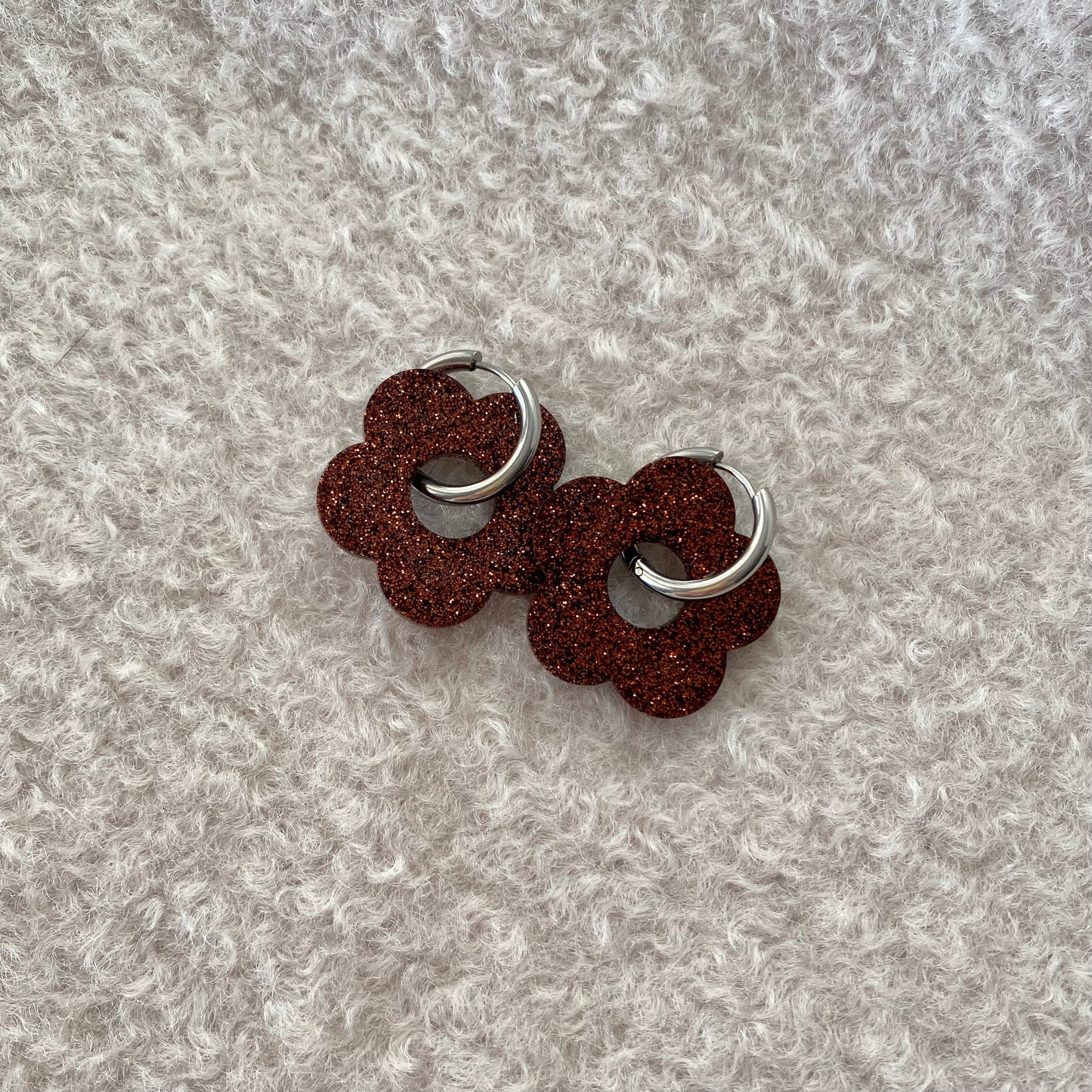 Boucles d’oreilles Rosa - Chocolat