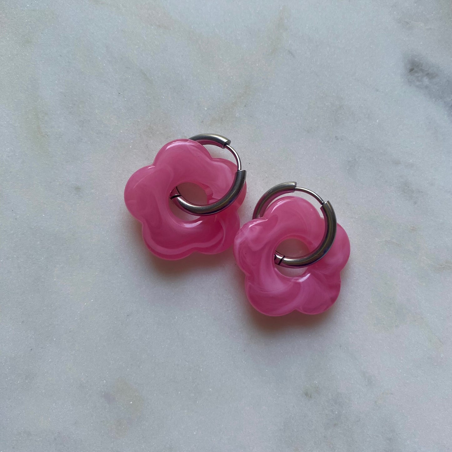 Boucles d’oreilles Rosa - Barbe à papa
