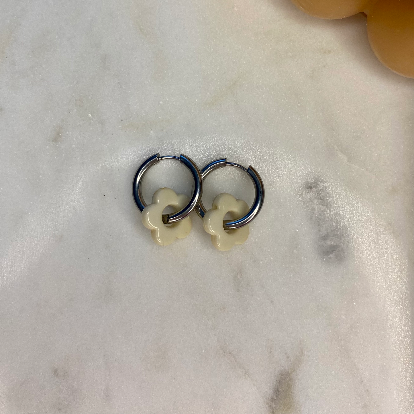 Boucles d'oreilles Flora - Lin