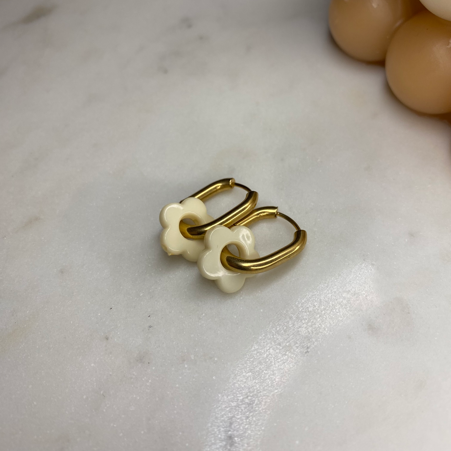 Boucles d'oreilles Flora - Lin